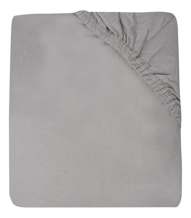 Jollein Hoeslaken voor bed Soft Grey/Storm Grey B 120 x L 60 cm - 2 stuks