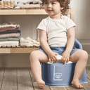 BabyBjörn Potje diepblauw/wit
