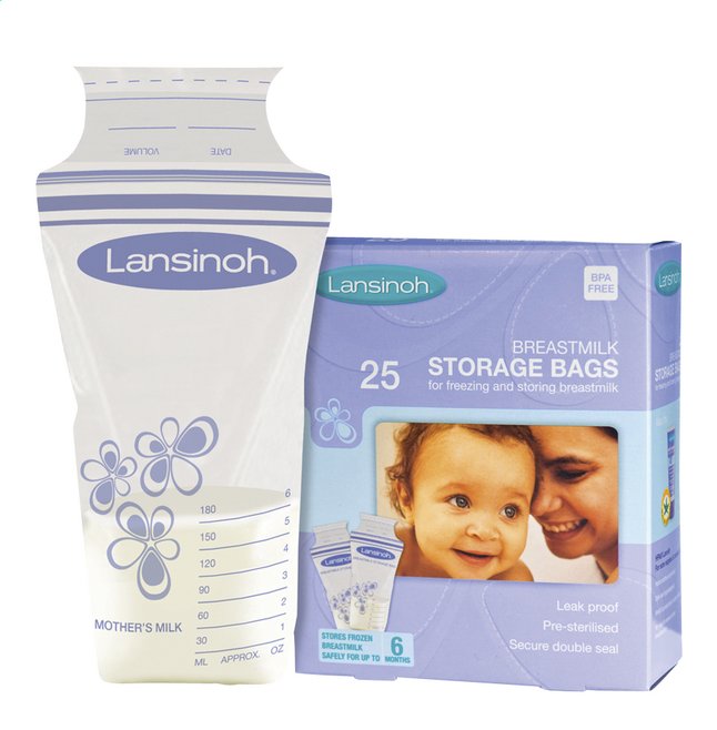 Lansinoh Bewaarzakjes 180 ml - 25 stuks