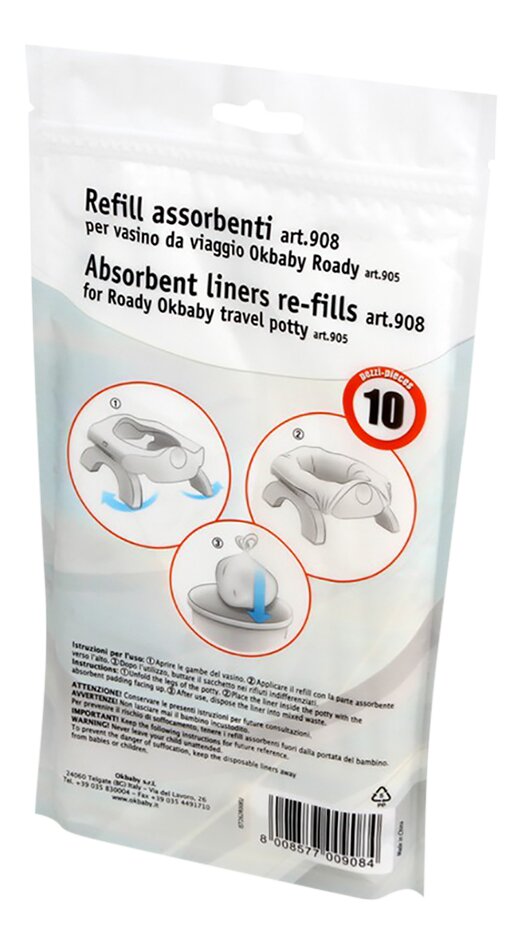 OK Baby Plooibaar reispotje Roady Light grey
