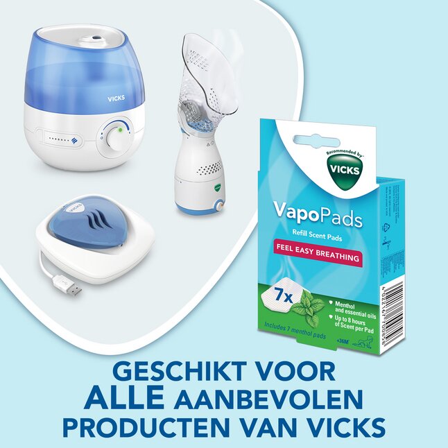 Vicks Geurtablet VapoPads Mentol - 7 stuks