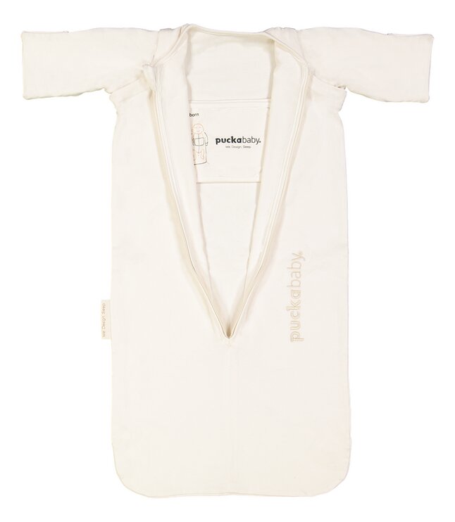 Puckababy Slaapzak Newborn Pure 70 cm Off White