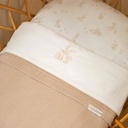 Little Dutch Laken voor bed 110x140 geborduurd ecru