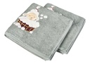 Dreambee Handdoek Jules & Odette zachtgroen B 50 x L 100 cm - 2 stuks
