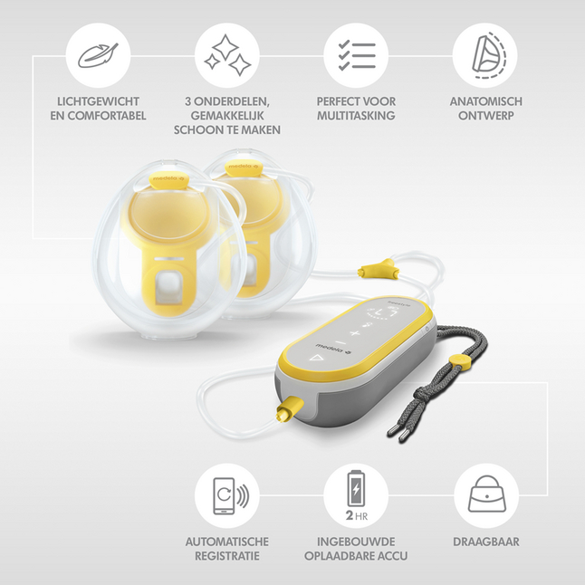 Medela Dubbele elektrische borstkolf Freestyle Handsfree