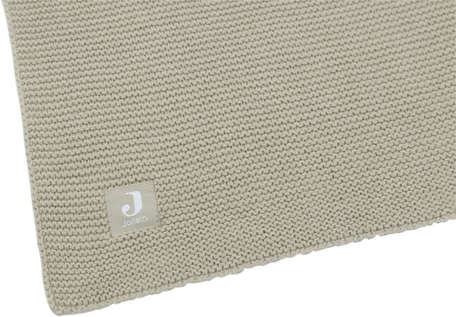 Jollein Deken voor wieg of park Basic Knit  Olive Green 