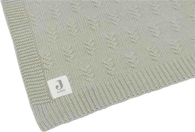 Jollein Deken voor wieg of park Grain Knit Olive Green 