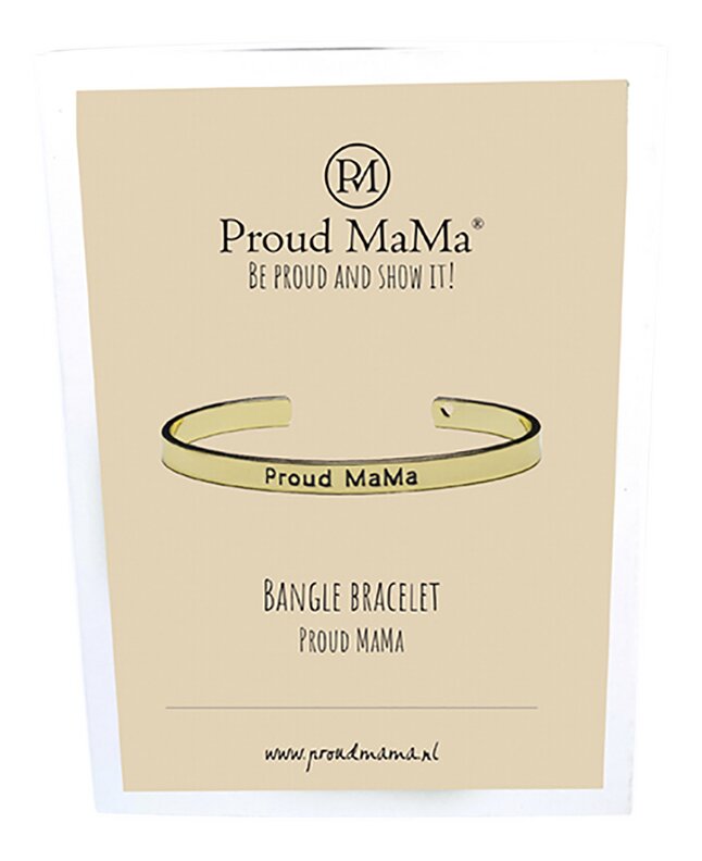 Proud Mama Armband Bangle goud