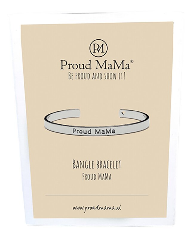 Proud Mama Armband Bangle zilver