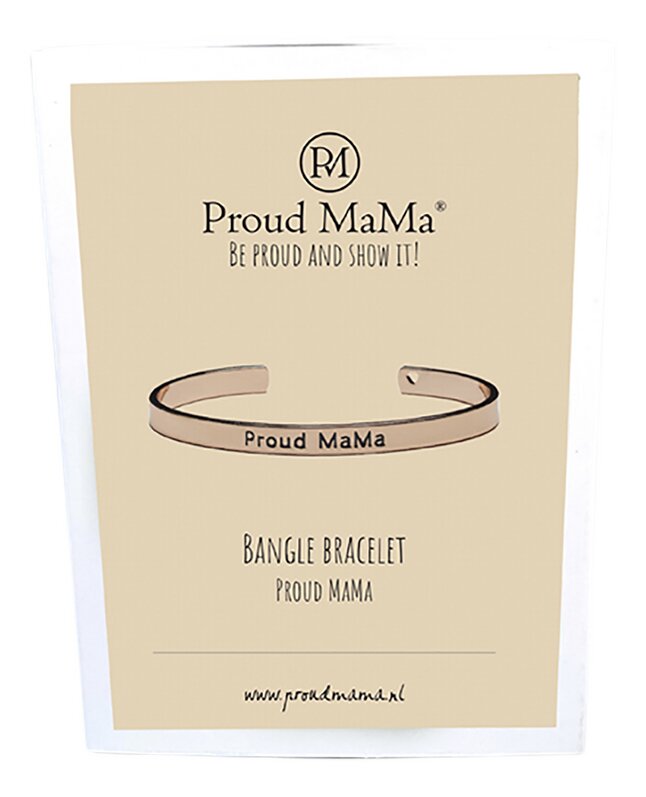 Proud Mama Armband Bangle roze