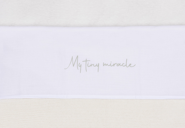 Jollein Laken voor wieg of park My Tiny Miracle Olive Green 