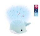 Zazu Nachtlampje/projector Wally The Whale blauw