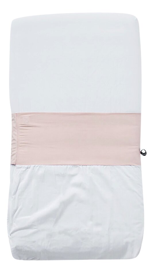 Fedde&Kees Laken voor bed Nunki Dusty Pink/wit B 60 x L 120 cm