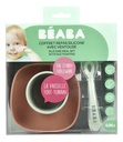 Béaba 4-delige eetset silicone Mineral