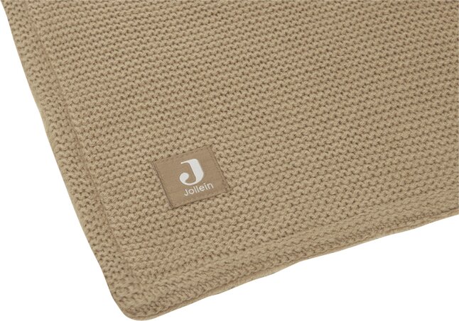 Jollein Deken voor bed Basic knit Biscuit