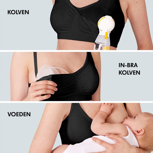 Medela Borstvoedingsbeha 3-in-1 zwart