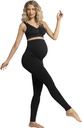 Carriwell Legging Black met ingeweven ondersteuning en naadloos buik