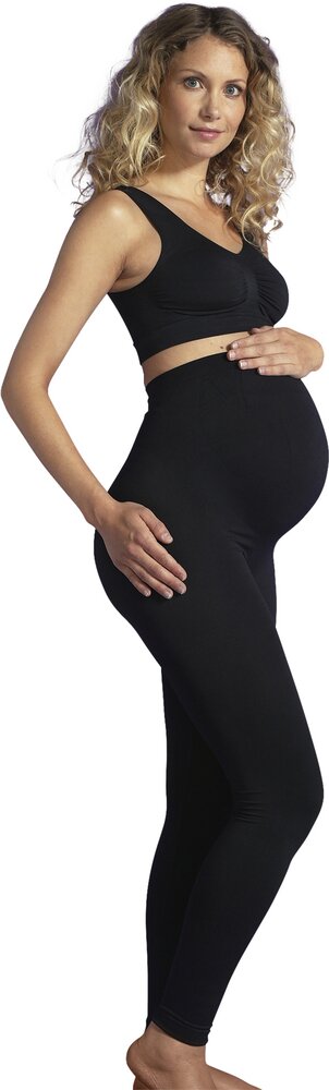 Carriwell Legging Black met ingeweven ondersteuning en naadloos buik