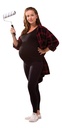 Carriwell Legging Black met ingeweven ondersteuning en naadloos buik