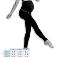 Carriwell Legging Black met ingeweven ondersteuning en naadloos buik