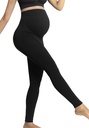 Carriwell Legging Black met ingeweven ondersteuning en naadloos buik