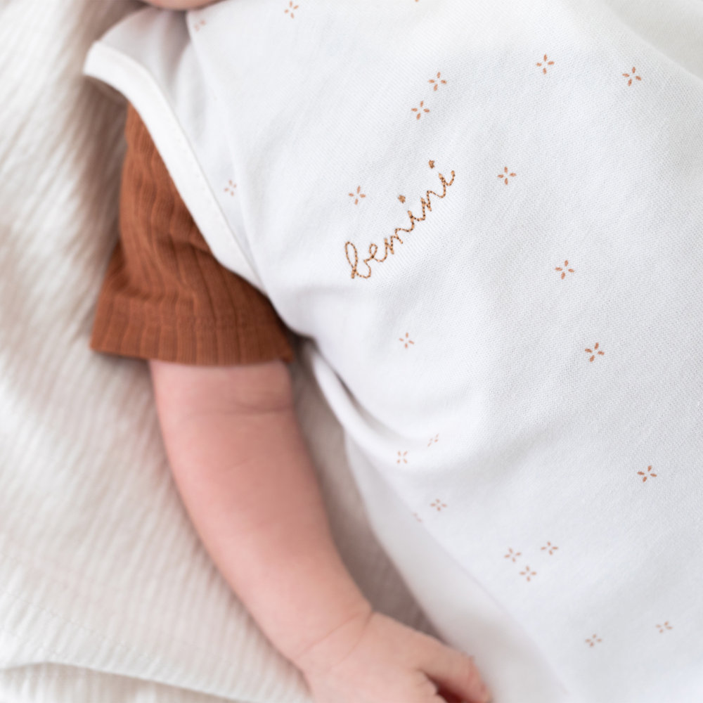 Bemini slaapzak 1-4m (70cm) Jersey ecru OUPSS 23 pudding, Tog0,5 zomer