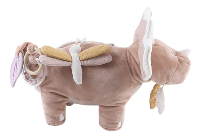 Noukie's Activiteitenknuffel Popsie, Gigi & Louli - Triceratops Popsie 15 cm