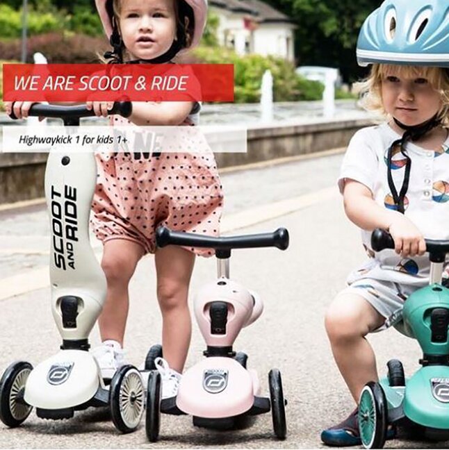 Scoot and Ride Loopfiets Highwaykick 1 roze