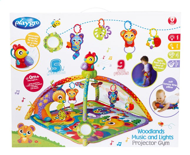 Playgro Speeltapijt Woodlands Music and Lights Projector Gym