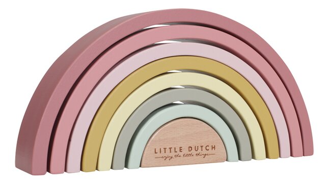 Little Dutch Houten Regenboog Pink