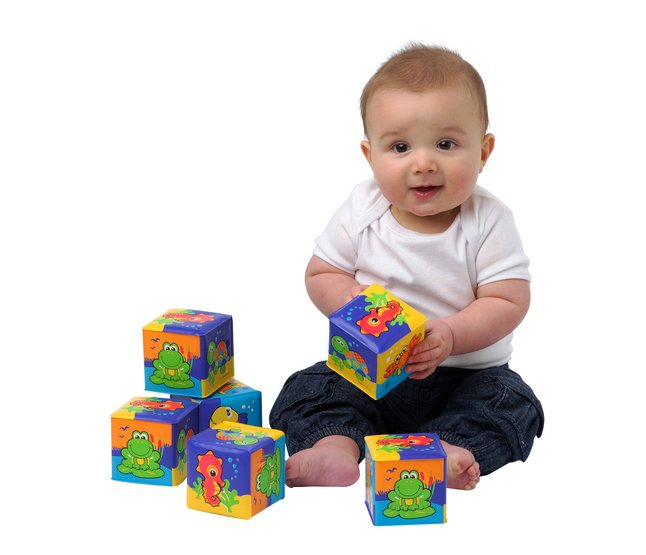 Playgro Stapelblokken Soft Blocks - 6 stuks
