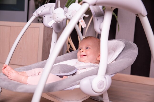 Bo Jungle Babyswing B-Portable Dolphy Grey