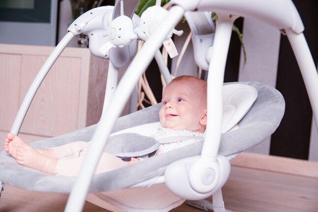 Bo Jungle Babyswing B-Portable Dolphy Grey