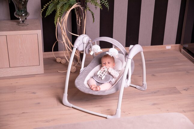 Bo Jungle Babyswing B-Portable Dolphy Grey