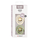 Bibs Fopspeen stage 2 per 2 Sage/Ivory