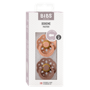 Bibs Fopspeen stage 2 per 2 Peach/Woodchuck