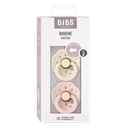 Bibs Fopspeen stage 2 per 2 Ivory/Blossom