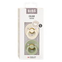 Bibs Fopspeen per 2 Ivory/Sage