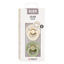 Bibs Fopspeen stage 2 per 2 Ivory/Sage