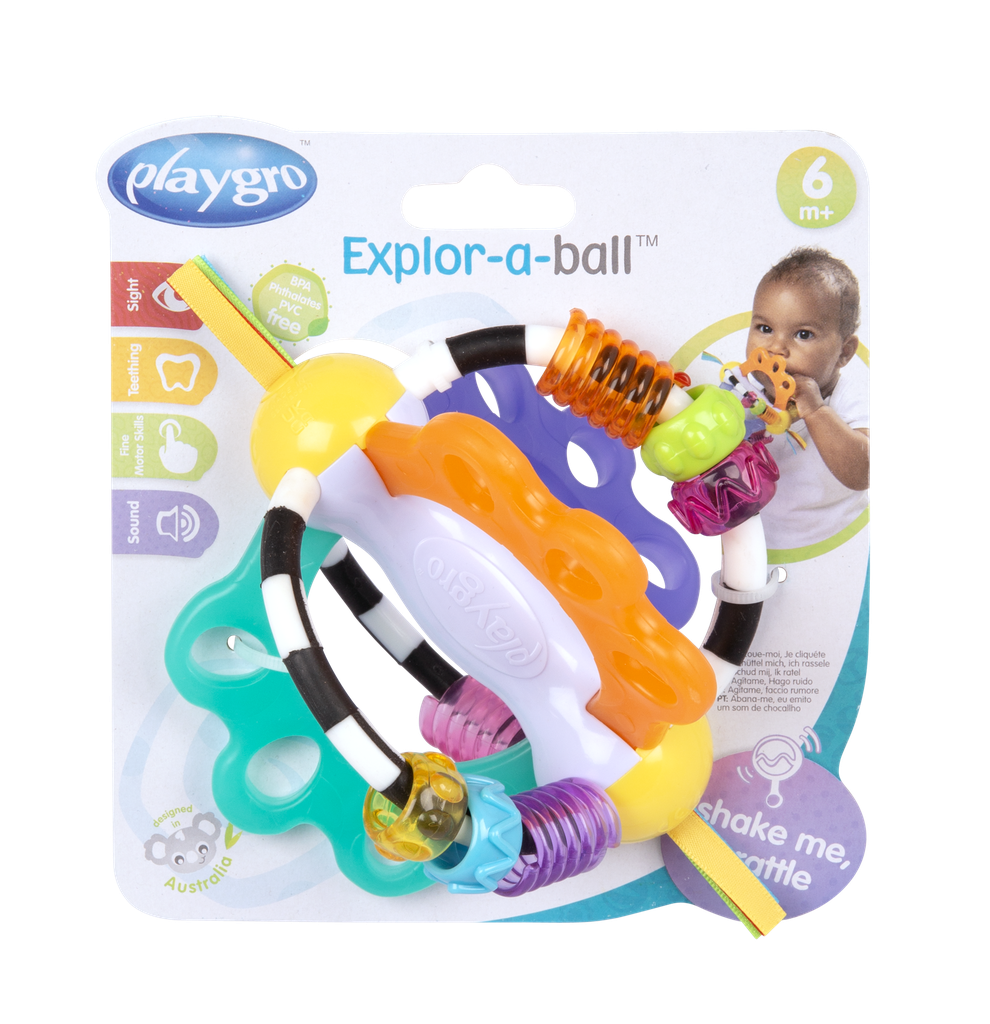 Playgro Balle d'activités Explor-a-Ball Refresh