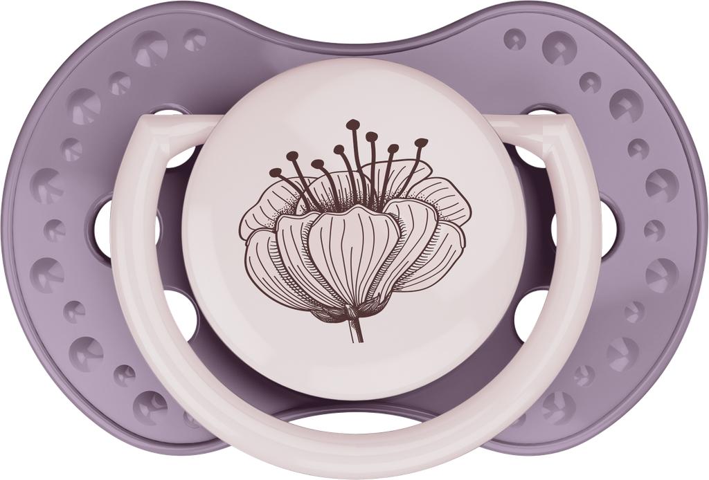 Dynamic fopspeen 3-6M Botanic Pink/Purple 