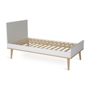 Quax Bed, 140x70cm, Flow, White & Oak