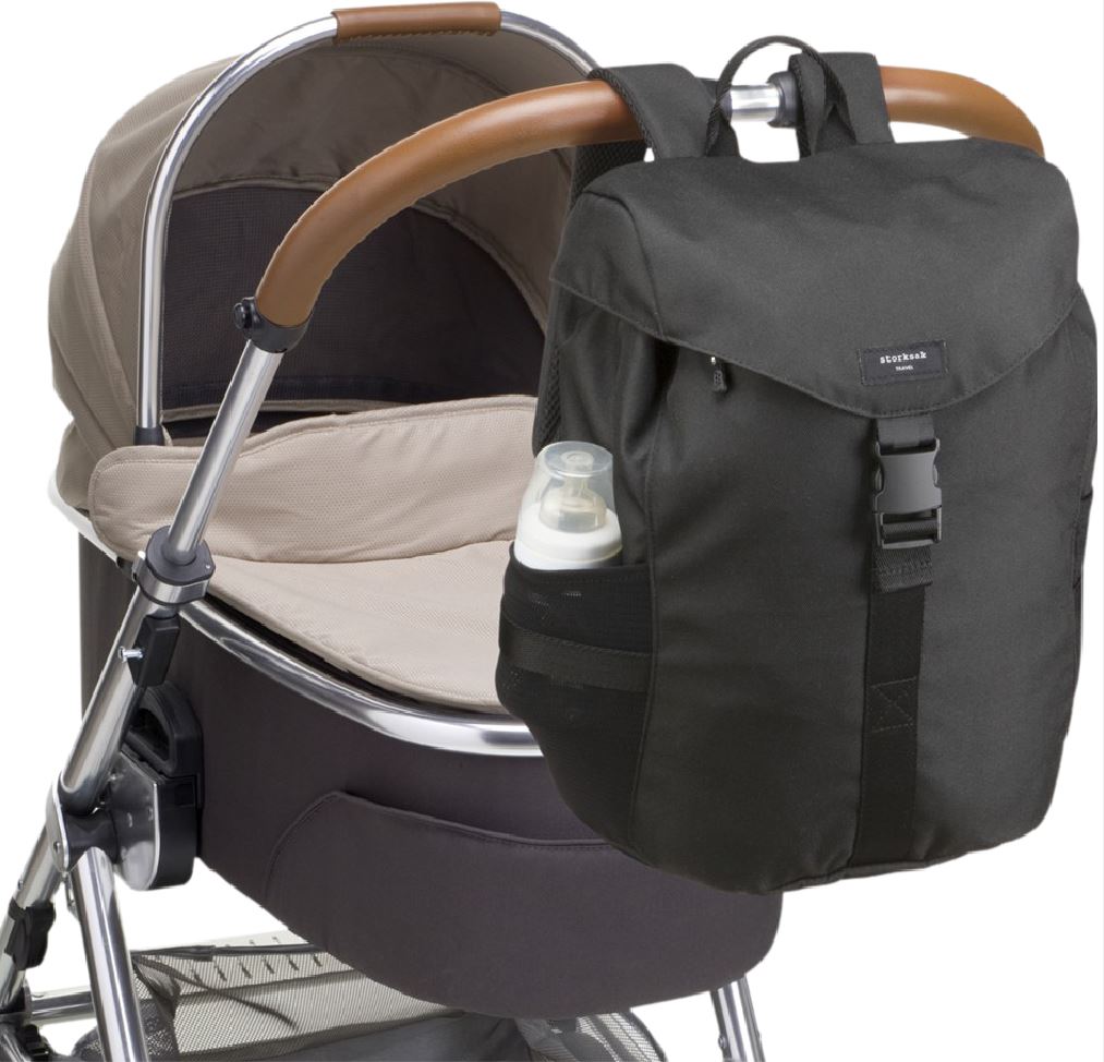 Storksak Sac à dos à langer Eco Black/Black