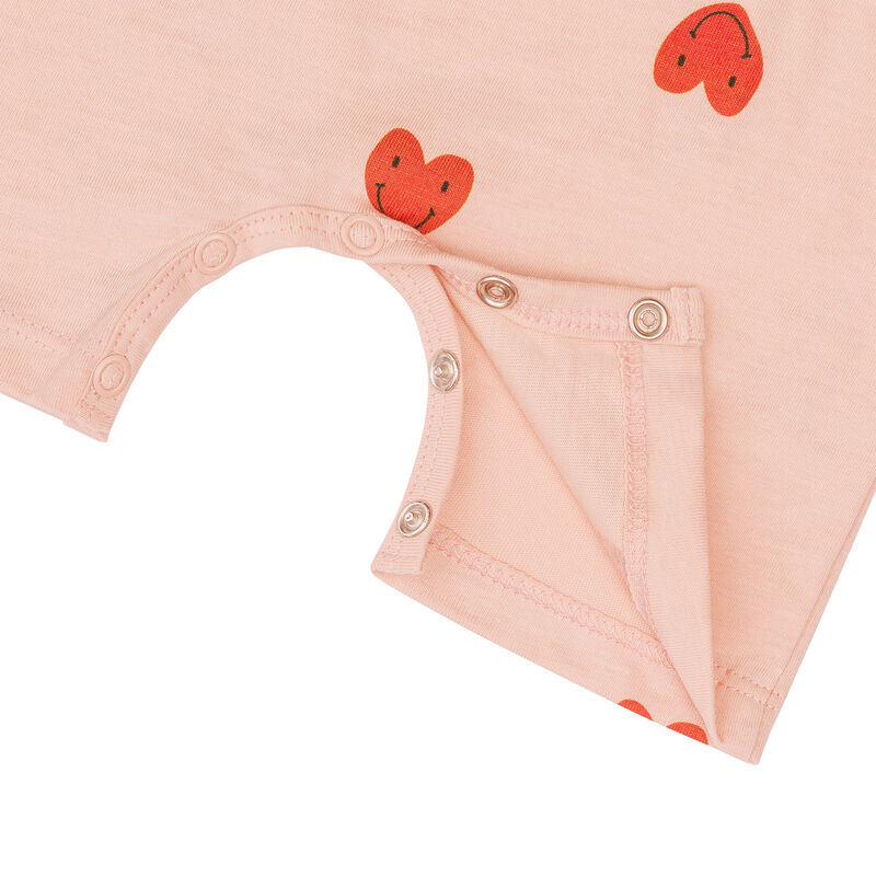 Lässig Playsuit Heart Peach Rose