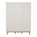 Quax 3-delige babykamer (meegroeibed L 120 x B 60 cm+ commode + kast met 3 deuren) Mood Clay