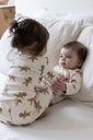 pyjama 2-delig Casey Cookie kerst, Offwhite melange, Uniseks