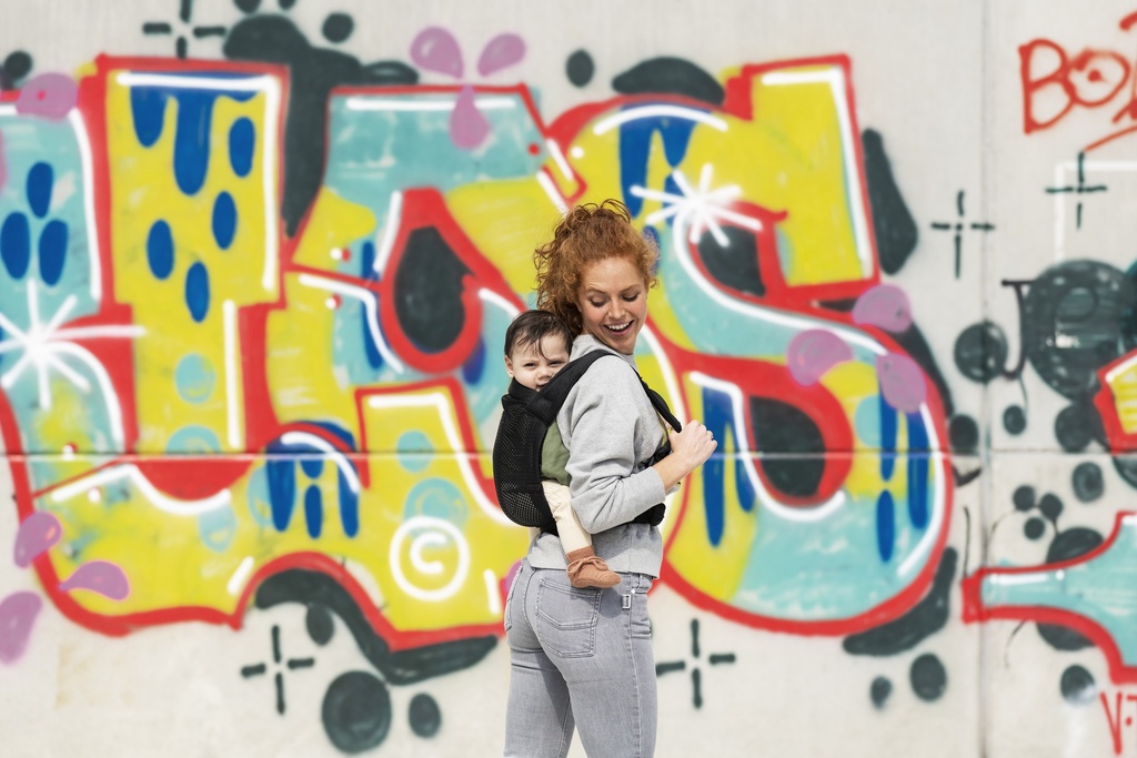 Minimonkey Combidrager Baby Carrier zwart
