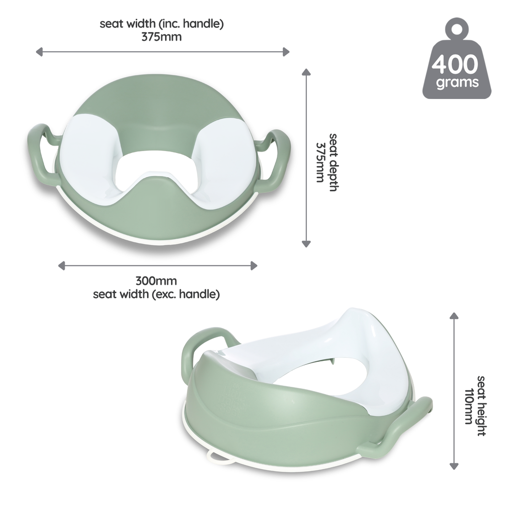 Wc-brilverkleiner pastel groen