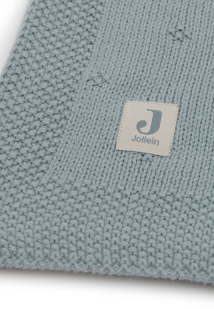 deken voor wieg 75x100cm Cosy Knit Sea Green