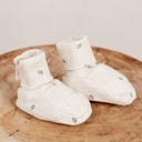 Little Dutch Pantoffeltjes Little Farm Green leaves Sand Beige maat 44/56